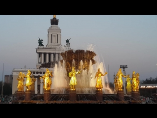 Торжественный запуск фонтанов на ВДНХ - летний сезон 2016!