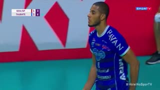 СЕСИ/СП - Таубате. Волейбол. Бразилия. Суперлига. Мужчины. Плей-офф. Финал. Сезон 2018/2019. Третий матч. 01.05.2019
